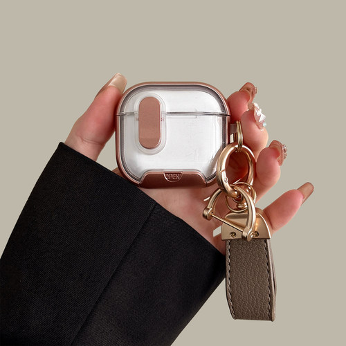 咖色磁吸开盖锁扣airpods4保护套