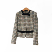 饰粗花呢小香外套 25冬新真丝丝绒蝴蝶结装 柜奢高定 G上2.4w