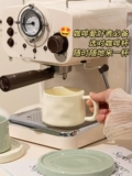 Изысканная кофейная чашка и блюдце, керамическая бытовая чашка для пары, кружка для воды, женская высококачественная чашка, простая чашка для завтрака