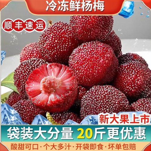 冰镇杨梅新鲜速冻冰杨梅水果大果肉冷冻零食新鲜水果顺丰包邮