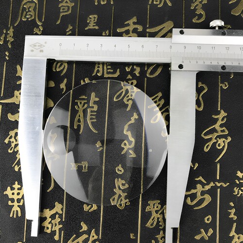9CM亚克力放大镜片凸透镜高清子母镜90mm直径6倍阅读20倍检验包邮
