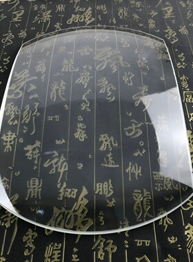 长方形椭圆形玻璃凸透镜5倍光学放大镜单凸超大尺寸高清扩大镜片