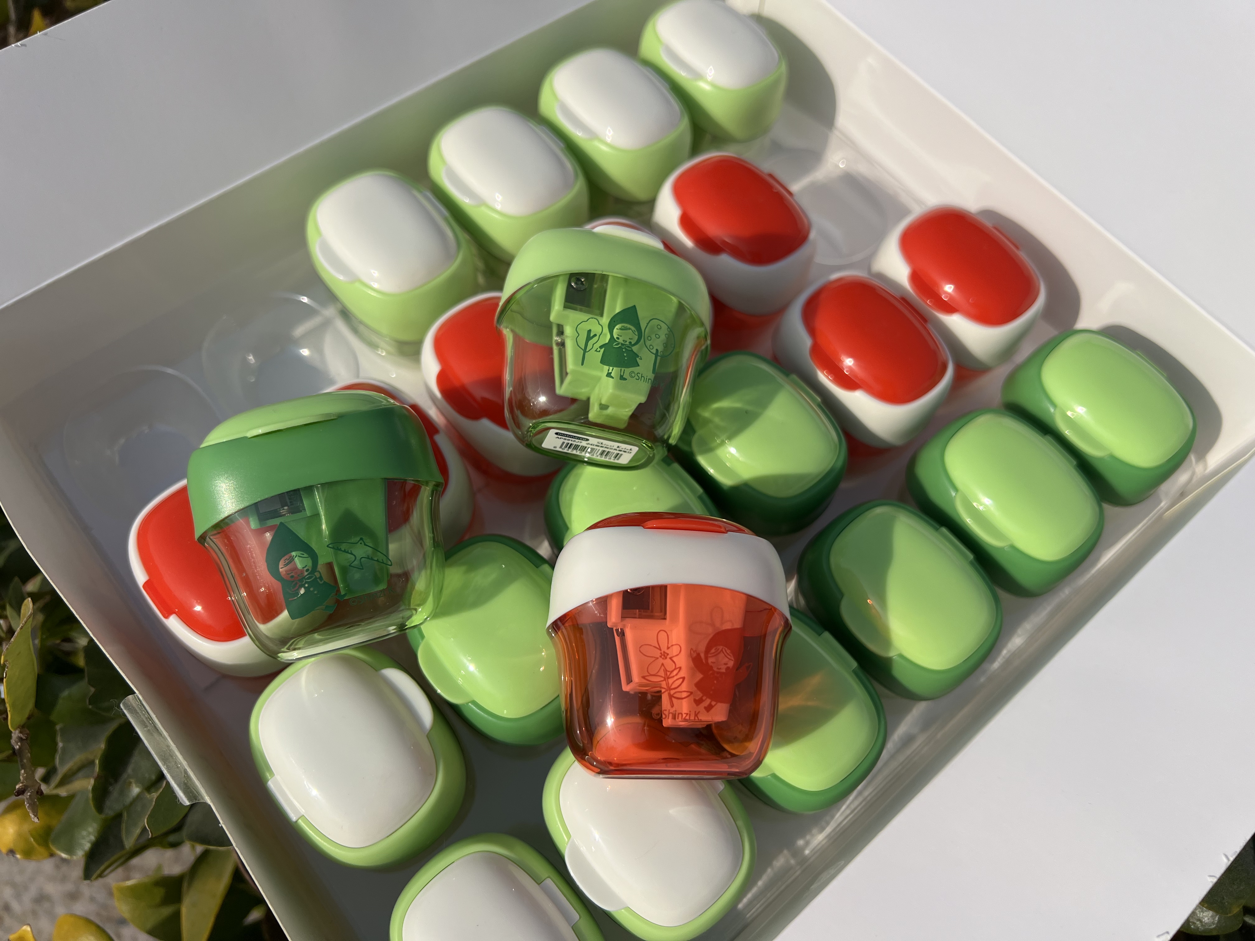 晨光正品小红帽三孔削笔刀1只铅卷笔器
