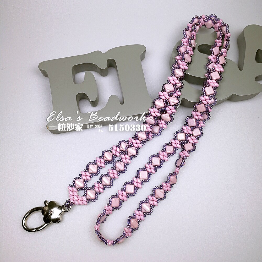 【一粒沙家】S128进口捷克珠长链工作牌挂绳 证件带