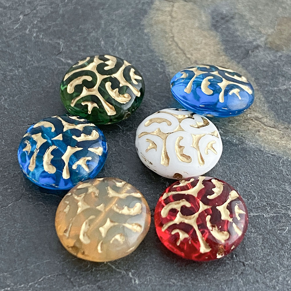 diy缠枝纹手工饰品散珠