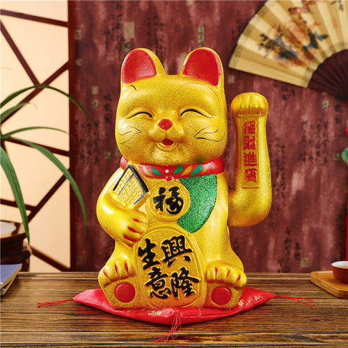 店铺开业电动摇手家居招财猫