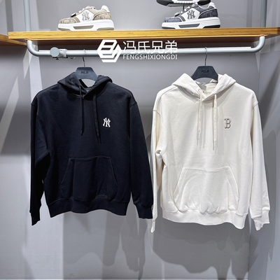 MLB时尚休闲套头中性卫衣加绒衫