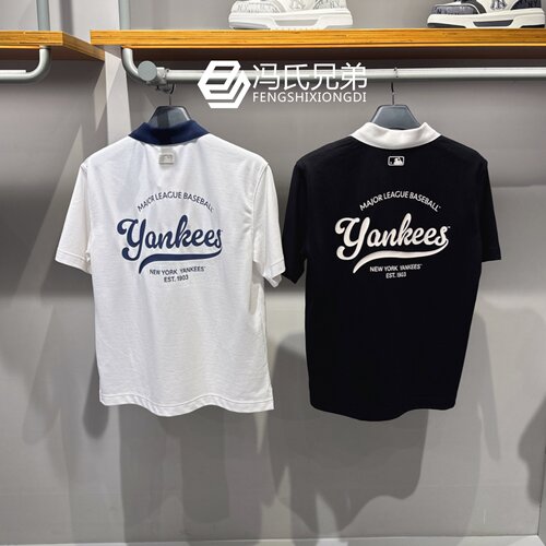 MLB时尚运动休闲透气情侣POLO衫