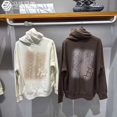 MLB时尚运动情侣连帽学院风卫衣