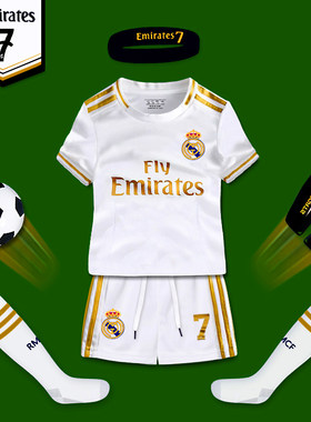 儿童足球服套装国家队C罗7号球衣皇马主客场足球服Ronaldo jersey