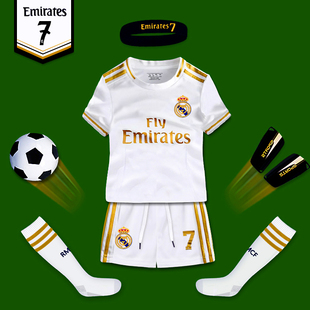 儿童足球服套装国家队C罗7号球衣皇马主客场足球服Ronaldo jersey