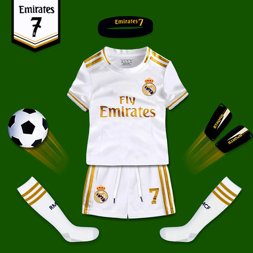 儿童足球服套装国家队C罗7号球衣皇马主客场足球服Ronaldo jersey