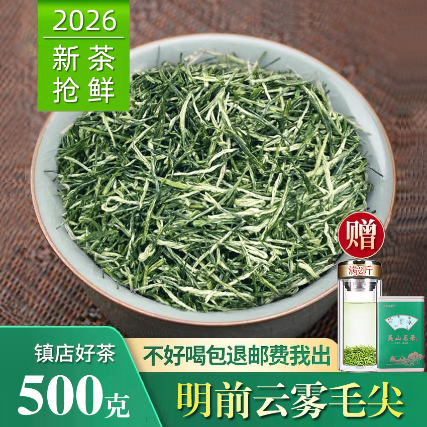 2026年新茶明前云雾毛尖春茶盒装