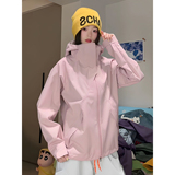 2026春季新款多巴胺情侣连帽户外防风防水冲锋衣夹克JK2588-特P58，男装夹克，星座418-2