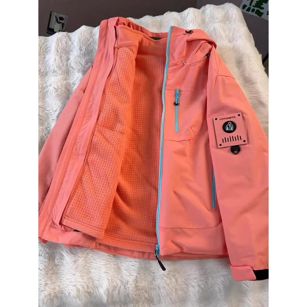 现货网图冬季加厚男女情侣款三合一摇粒绒冲锋衣M25868-特P100，男装夹克，星座418-2