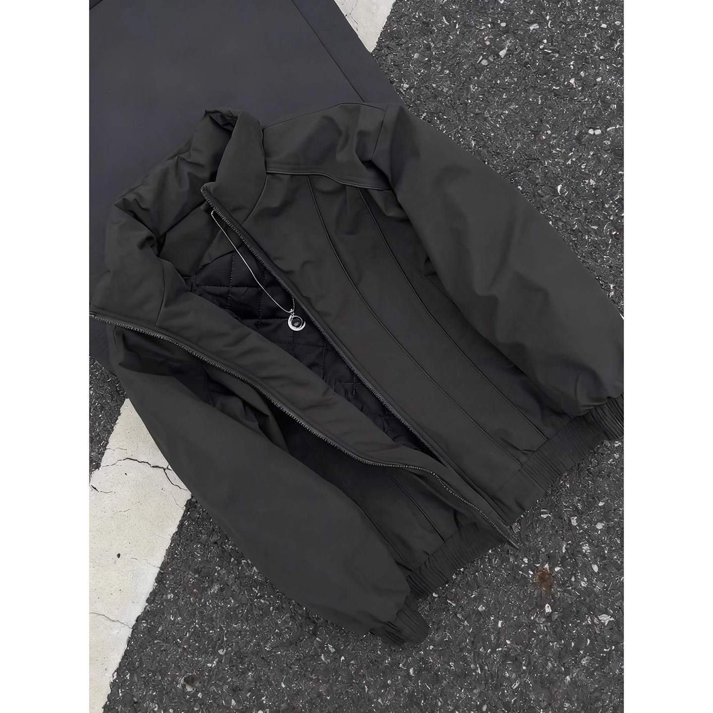 cleanfit飞行夹克棉服男款秋冬季美式解构晋江棉衣外套立领面包服,男装棉衣,星座418-2