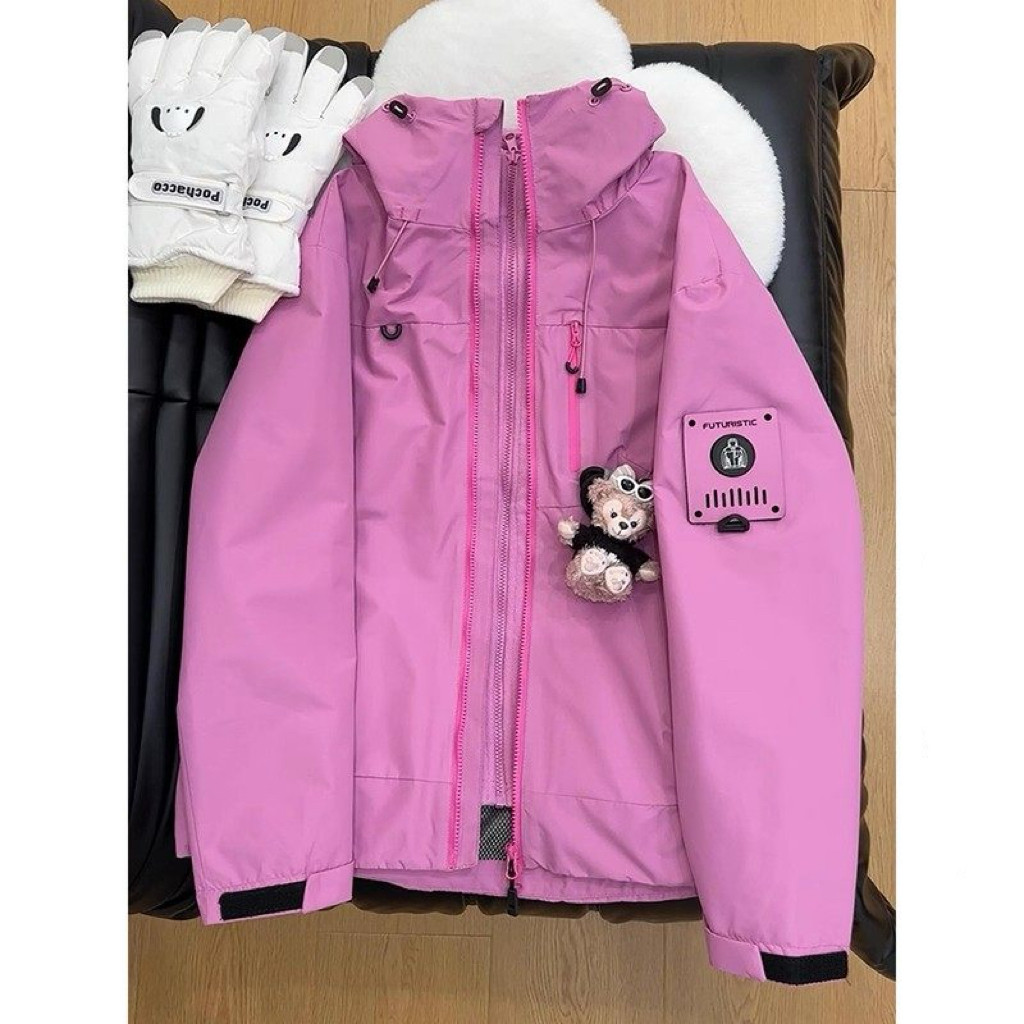 网图2025冬季加厚男女情侣款三合一摇粒绒冲锋衣M25868-特P100，男装夹克，星座418-2