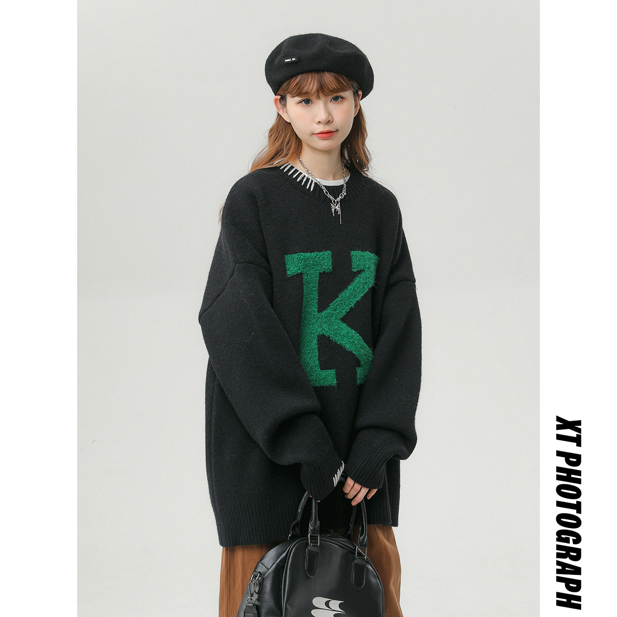 2023 Autumn/Winter Thickened Towel Embroidered Pullover Sweater Casual Couple Knitwear MY300-P68_voghion.com