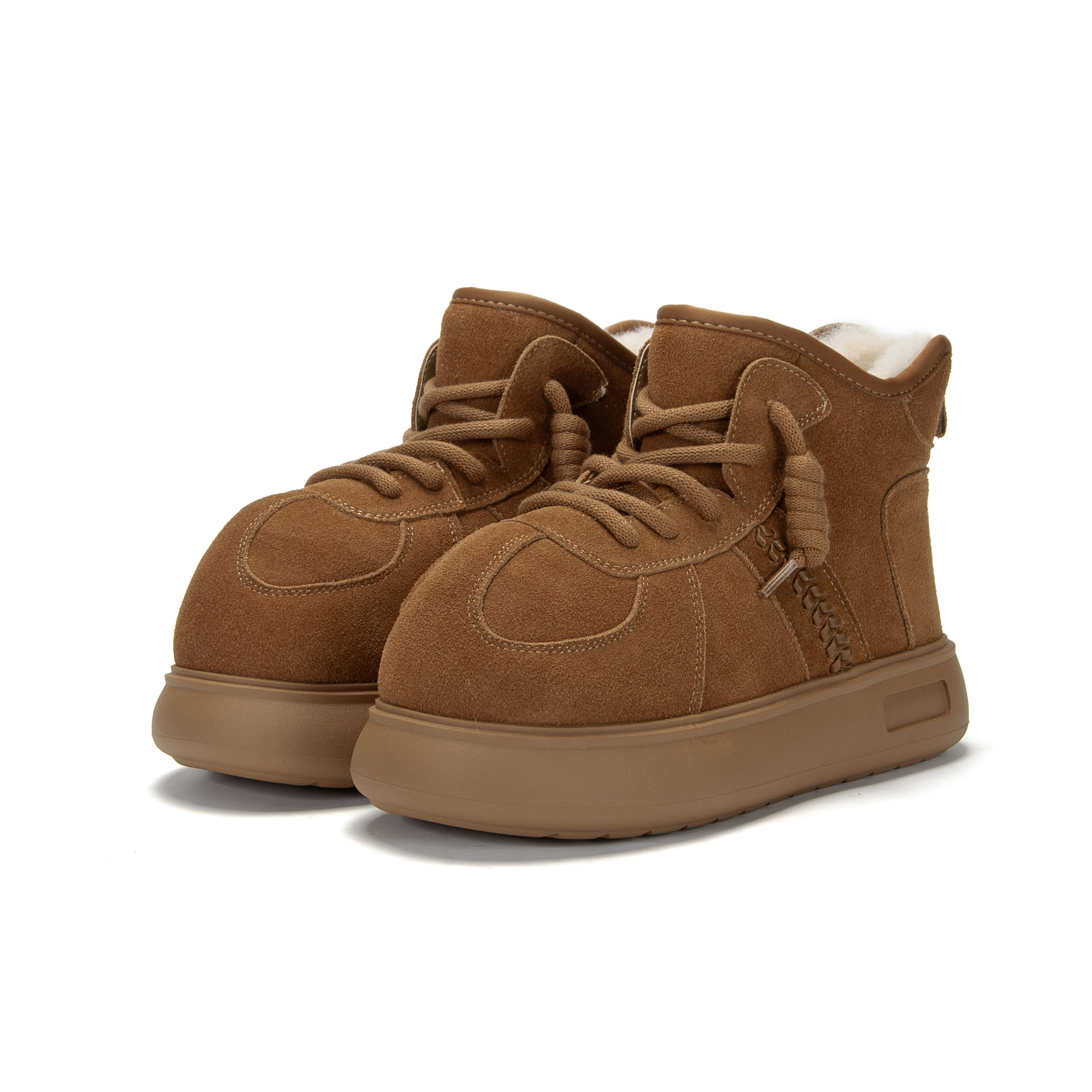 【UG*G同款】胎牛反绒 丑萌巴拉～小个子增高神器 加绒厚底雪地靴