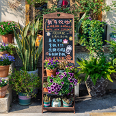 复古立式 价格招牌 摆摊小黑板咖啡店铺用广告板展示牌门口手写促销