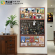 秀艾迪磁吸三拼软木板加黑板文创挂墙式 冰箱贴展示板家用创意可擦