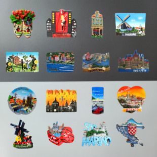 欧洲荷兰捷克摩纳哥马耳他葡萄牙匈牙利乌克兰克罗地亚旅行冰箱贴