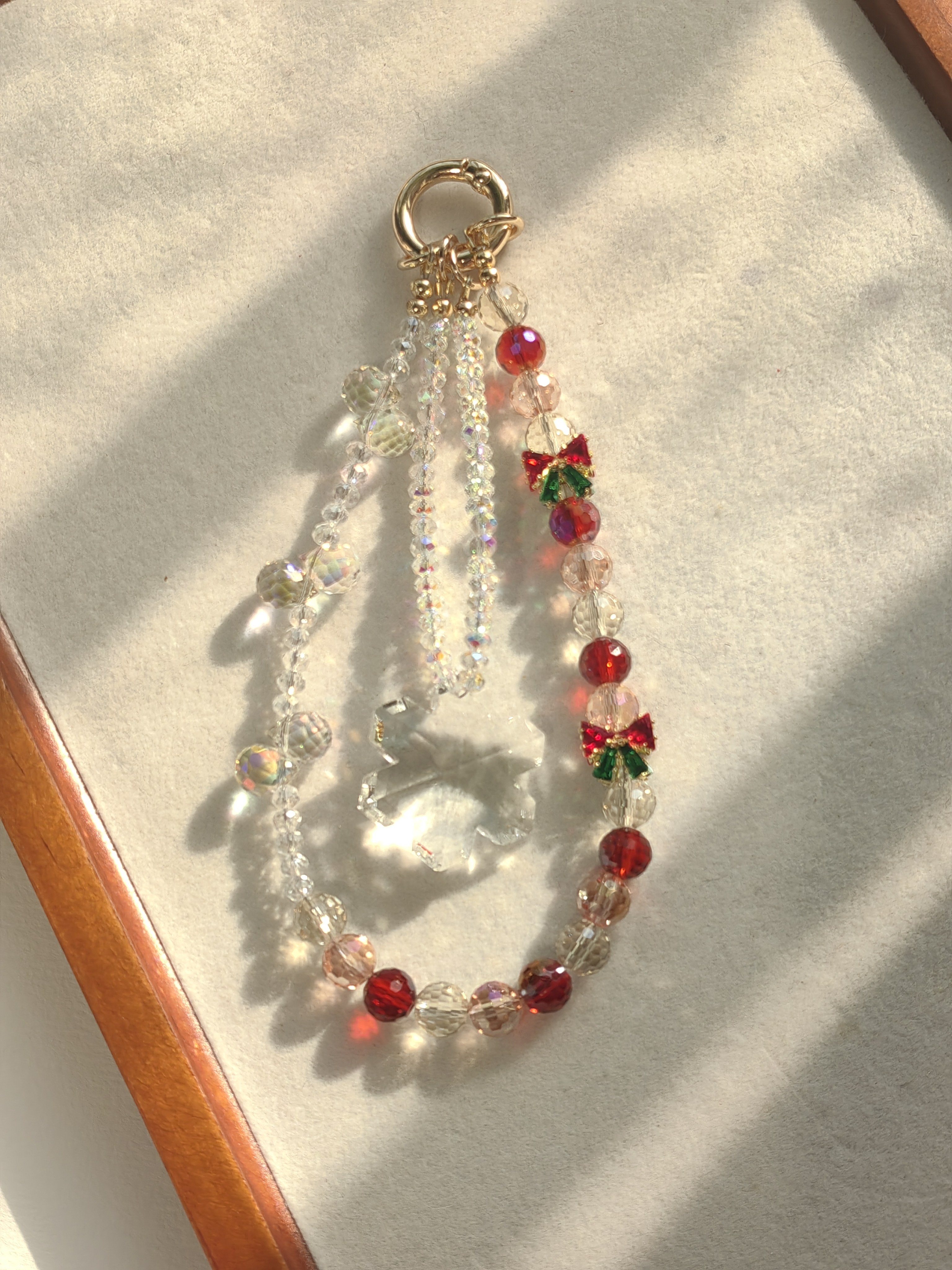 A&M丨不撞款圣诞限定水晶手机链精致锆石配饰 节日氛围感甜妹专属