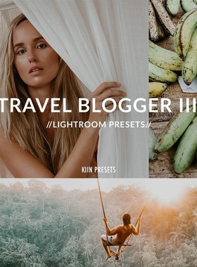 Lightroom预设旅行博主网红森系巴厘岛凉爽色调时尚人像LR滤镜PS