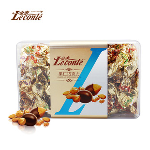 金帝果仁麦丽素夹心巧克力球405g盒装 儿童休闲零食送女友生日礼物