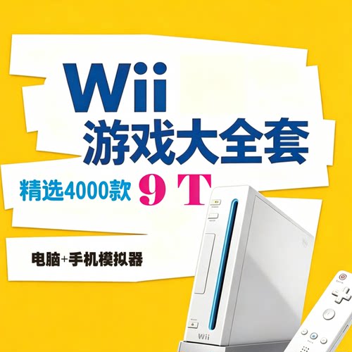 任天堂WII游戏模拟器一键安装网盘自动发货中文游戏资源小白友好
