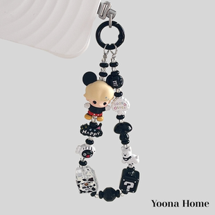 原创DIY创意迪士尼DIMOO抱抱米奇泡泡玛特手机链挂绳包钥匙链礼物