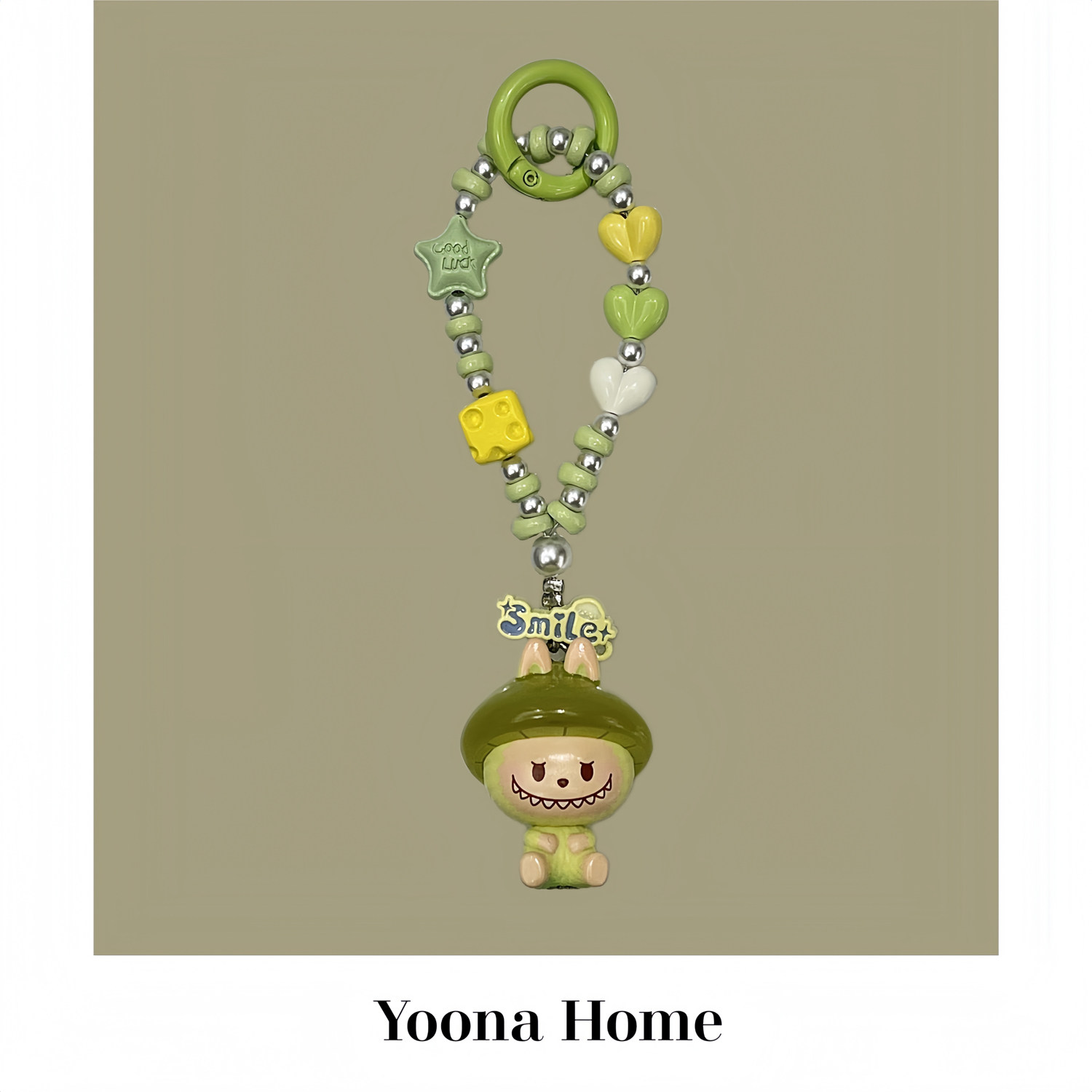 泡泡玛特萌粒拉布布手机链挂件包