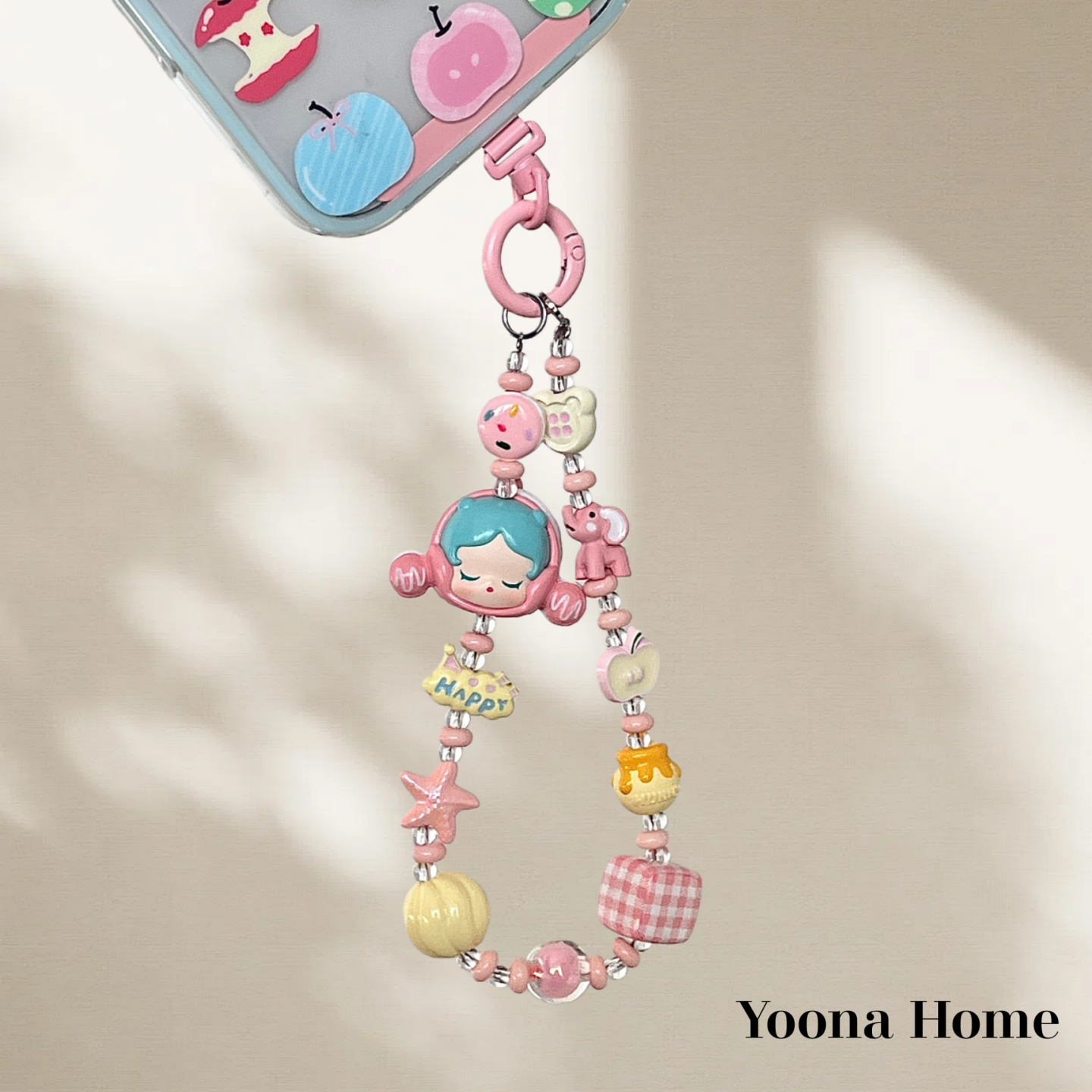 马卡龙SP萌粒手机链挂绳ccd挂链