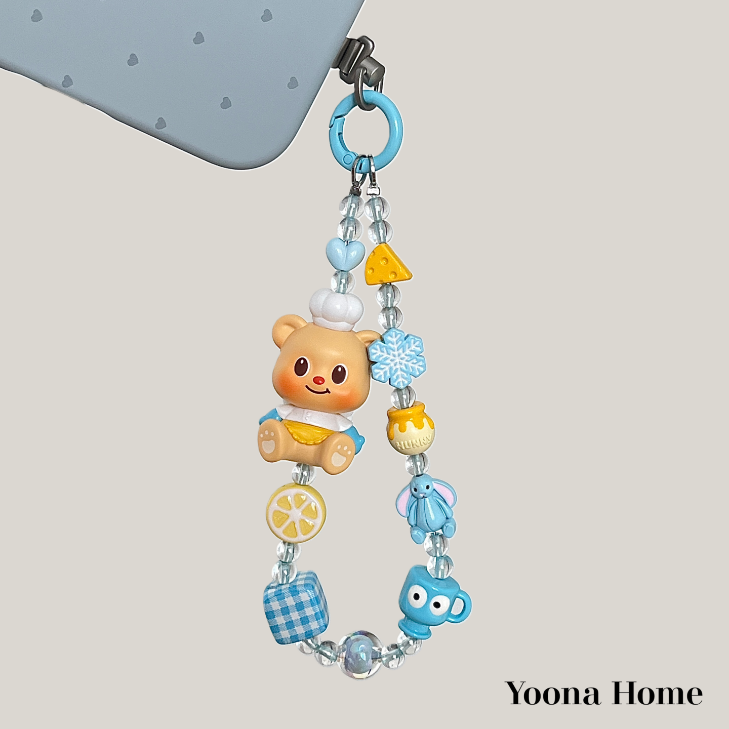 正版黄油小熊手腕挂绳手机链装饰