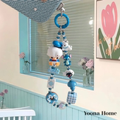 原创diy泡泡玛特迪士尼坐坐唐老鸭米奇米妮手机链ccd挂绳女钥匙扣