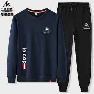 欧洲站！意大利出口~法国公鸡卫衣卫裤套装男春秋大码时尚套头长