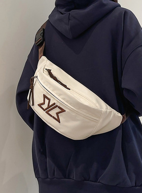 法国MlCANl KONS日系百搭斜挎包潮牌胸包女背包轻便男运动骑行包