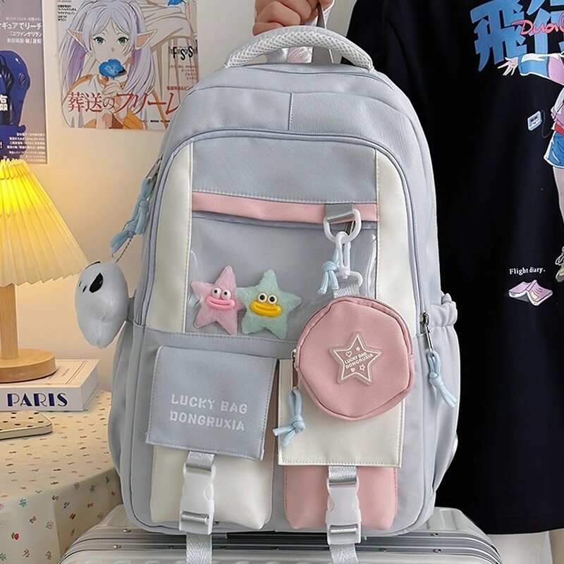 香港ITMCIK书包初中生高中小学生可爱痛包女生高颜值大容量双肩包