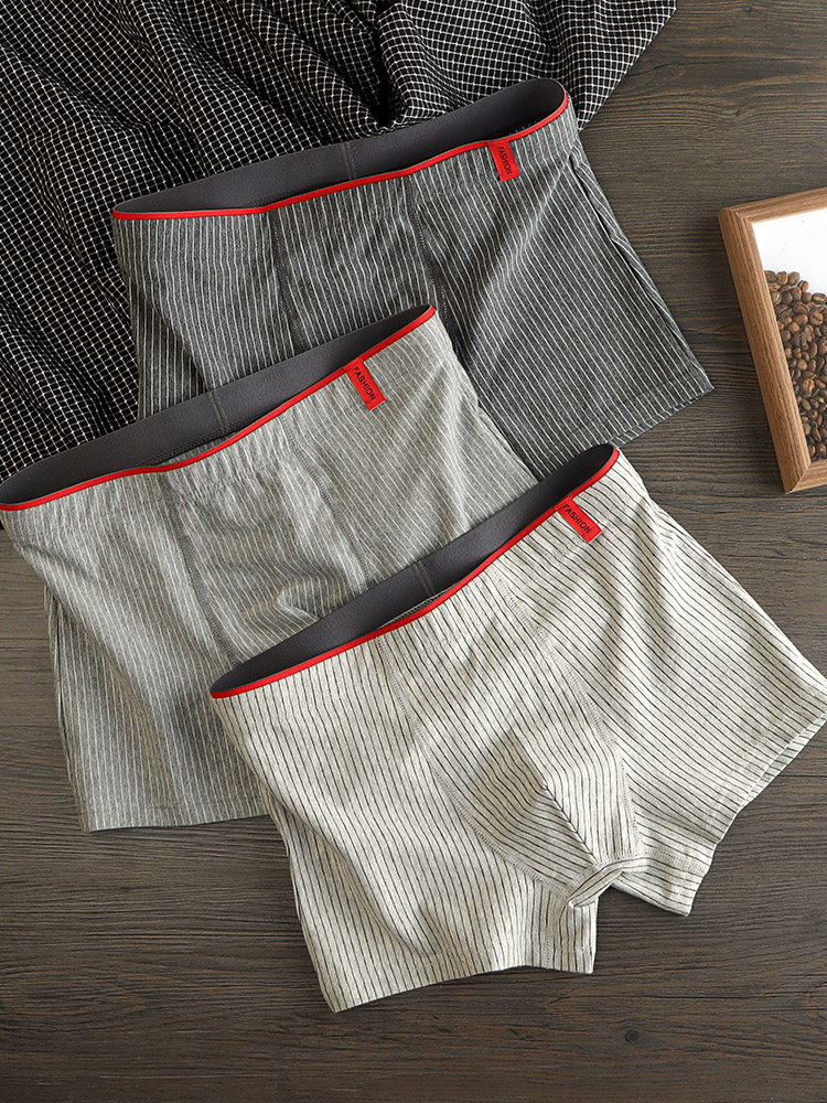 home daily  强货推荐！！内裤男士内裤纯棉平角裤加肥加大四角裤