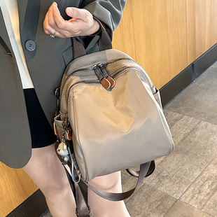 法国ZAMP轻奢旅游通勤百搭双肩包女大容量防水牛津布电脑平板书包