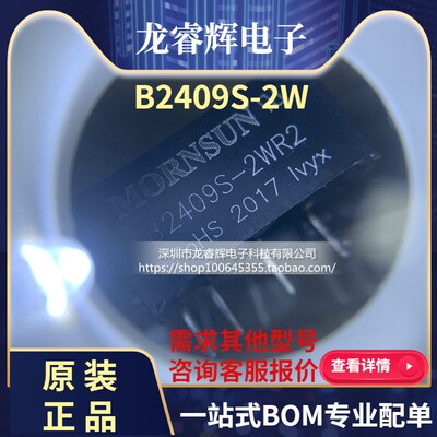 龙睿辉全新原装 B2409S-2W SIP4 1500V隔离DC-DC电源模块24V转9V