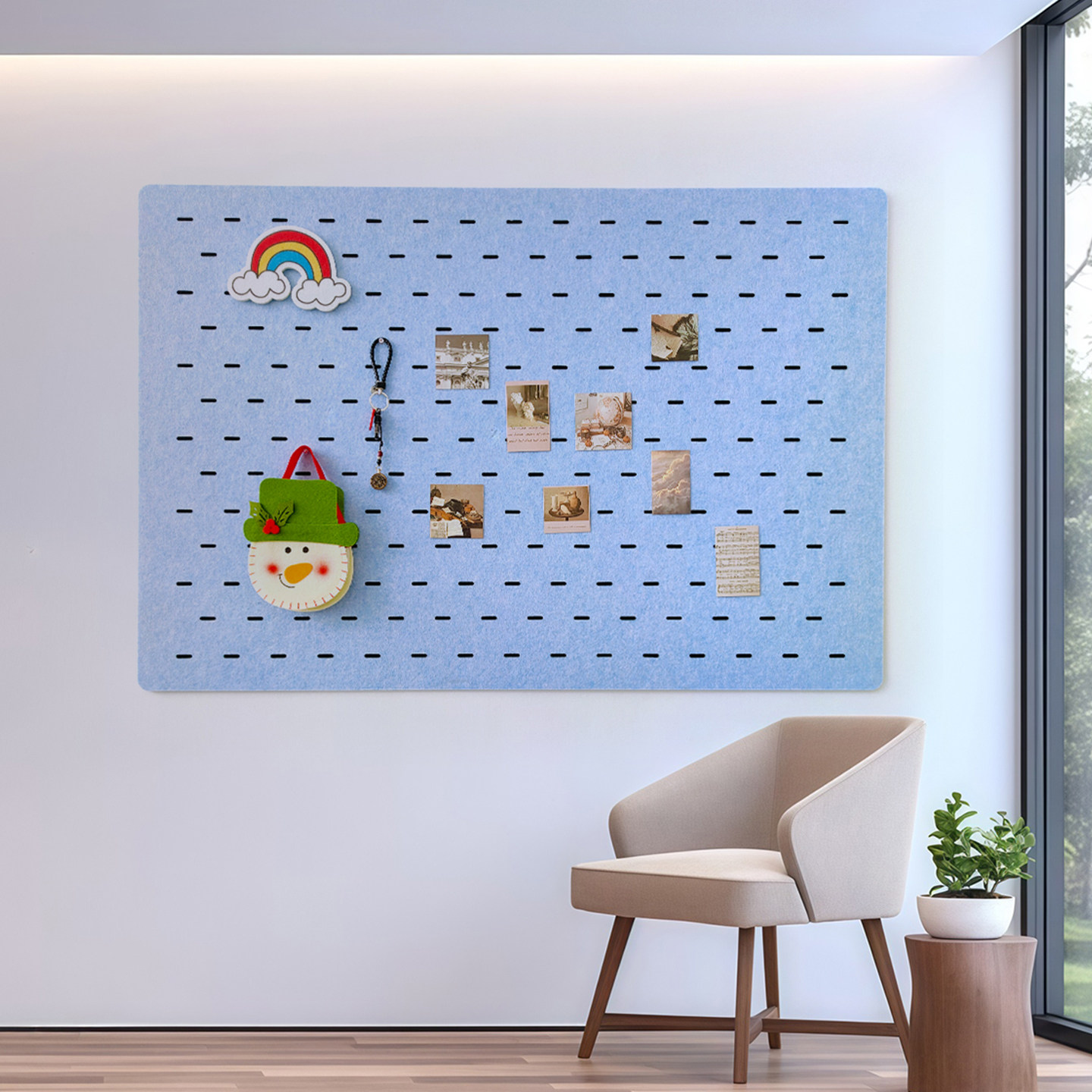 玄关入户门墙面装饰毛毡板墙贴高级感3d挂画壁饰创意家居软装布置