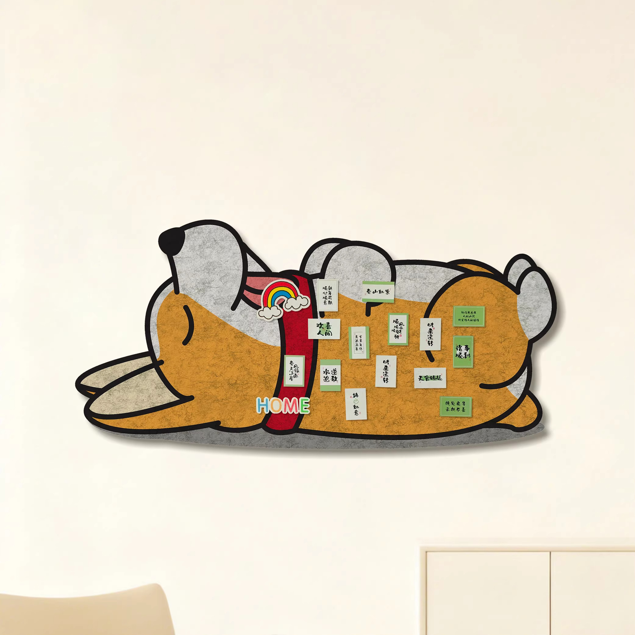 幼儿园墙面装饰柯基狗狗自粘毛毡照片墙作品展示板创意留言板墙贴,文具电教/文化用品/商务用品,软木板/照片板/毛毡板,淘宝优惠券,粉丝福利购,淘宝优惠卷