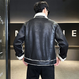 冬季男士皮毛一体外套D248-002-P170，男装皮衣，电商D248