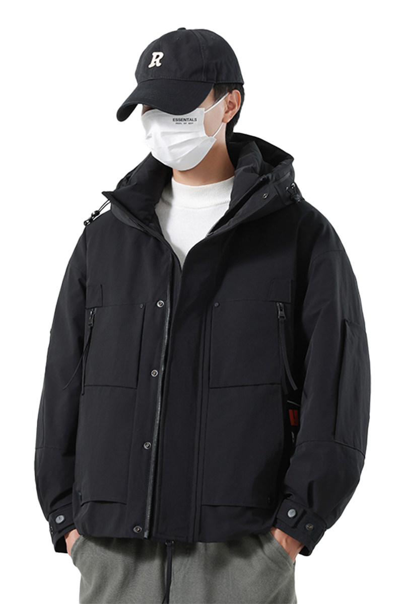 无影墙口罩风冬季男士连帽羽绒服外套9907-P260,男装羽绒服,电商D248