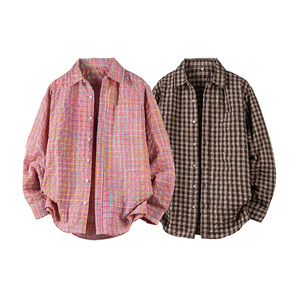 春季上新情侣长袖衬衫外套 D248-MS23-P85，男装衬衫，电商D248