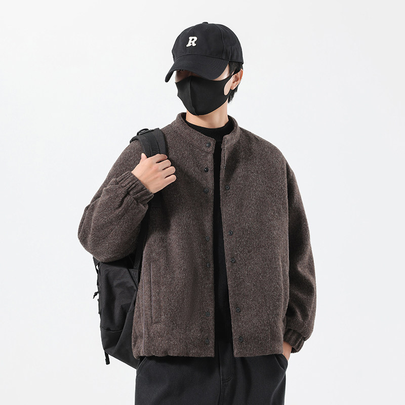 无影墙冬季男士立领绵羊毛呢羽绒服外套9926-P300,男装羽绒服,电商D248