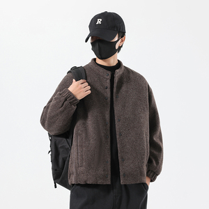 无影墙冬季男士立领绵羊毛呢羽绒服外套 9926-P300图片