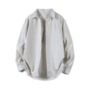 春季上新棉麻长袖衬衫外套MS37-P85，男装衬衫，电商D248