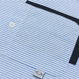 春季上新男士贴布拼接条纹长袖衬衫MS32-P90，男装衬衫，电商D248